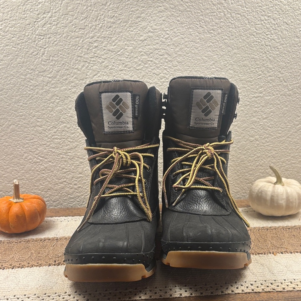 Columbia Black and Brown Men's Boots